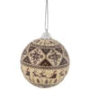 14-Piece Brown Nordic Print Decoupage Christmas Ball Ornament Set, 2.25" (60mm) 2 14-Piece Brown Nordic Print Decoupage Christmas Ball Ornament Set, 2.25" (60mm) -Christmas Decoration Store northlight lj92501 2 47683.1667664845