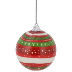 14-Piece Red, Green And White Striped Decoupage Christmas Ball Ornament Set, 2.25" (60mm) 7 14-Piece Red, Green And White Striped Decoupage Christmas Ball Ornament Set, 2.25" (60mm) -Christmas Decoration Store northlight lj92502 3 24280.1667488005