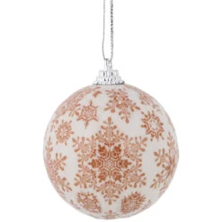 14-Piece Brown Snowflake Decoupage Christmas Ball Ornament Set, 2.25" (60mm) 7 14-Piece Brown Snowflake Decoupage Christmas Ball Ornament Set, 2.25" (60mm) -Christmas Decoration Store northlight lj92503 3 26733.1667642720