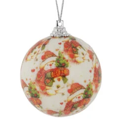 14-Piece Snowman Decoupage Christmas Ball Ornament Set, 2.25" (60mm) 7 14-Piece Snowman Decoupage Christmas Ball Ornament Set, 2.25" (60mm) -Christmas Decoration Store northlight lj92504 3 14065.1672770371