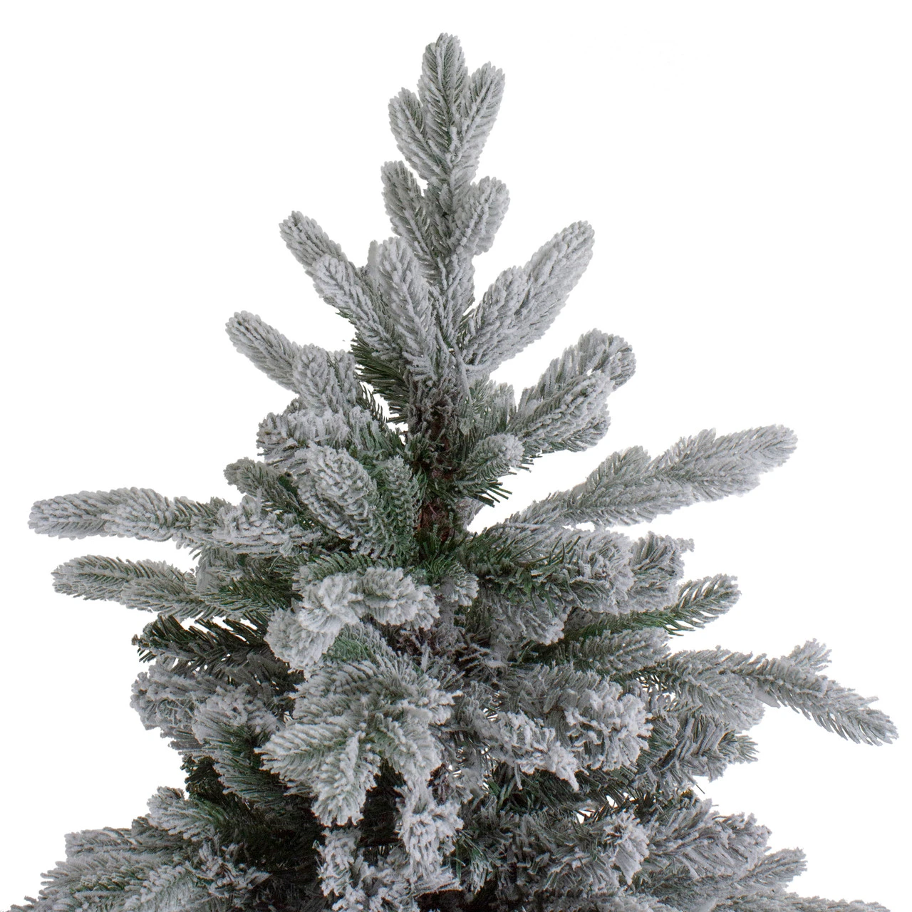 7.5' Flocked Saratoga Spruce Artificial Christmas Tree - Unlit 6 7.5' Flocked Saratoga Spruce Artificial Christmas Tree - Unlit - Image 4