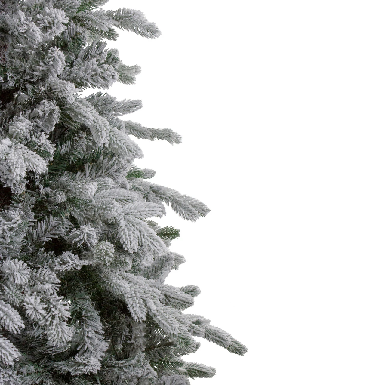 7.5' Flocked Saratoga Spruce Artificial Christmas Tree - Unlit 5 7.5' Flocked Saratoga Spruce Artificial Christmas Tree - Unlit - Image 3