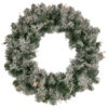 Pre-Lit Flocked Victoria Pine Artificial Christmas Wreath - 24-Inch, Clear Lights 2 Pre-Lit Flocked Victoria Pine Artificial Christmas Wreath - 24-Inch, Clear Lights -Christmas Decoration Store northlight m84200 1updated 33194.1667663054