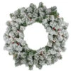 Pre-Lit Heavily Flocked Pine Artificial Christmas Wreath - 24-Inch, Multi-Color Lights 2 Pre-Lit Heavily Flocked Pine Artificial Christmas Wreath - 24-Inch, Multi-Color Lights -Christmas Decoration Store northlight m84251 79750.1667641245
