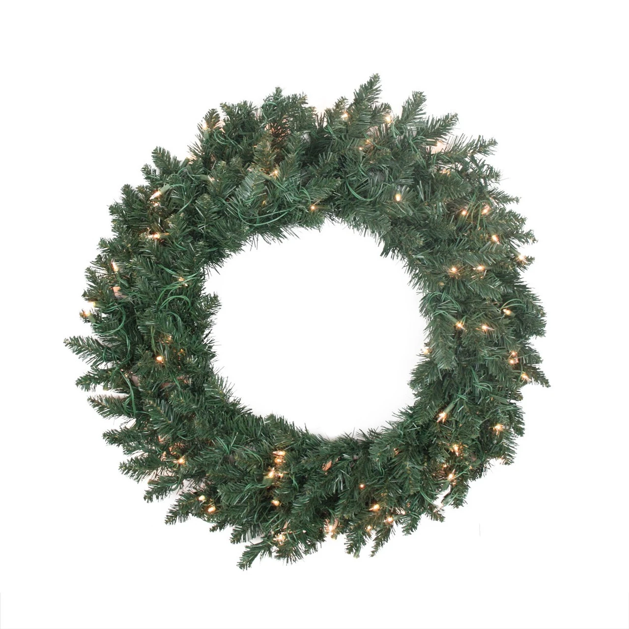 Pre-Lit Traditional Pine Artificial Christmas Wreath - 30-Inch, Clear Lights 4 Pre-Lit Traditional Pine Artificial Christmas Wreath - 30-Inch, Clear Lights - Image 2