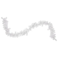 9' X 10" White Iridescent Mixed Pine Artificial Christmas Garland - Unlit