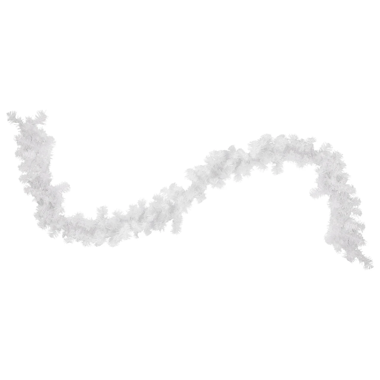 9' X 10" White Iridescent Mixed Pine Artificial Christmas Garland - Unlit 3 9' X 10" White Iridescent Mixed Pine Artificial Christmas Garland - Unlit