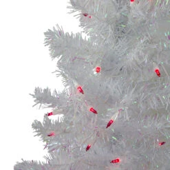 3' Pre-Lit Slim White Iridescent Pine Artificial Christmas Tree - Pink Lights 8 3' Pre-Lit Slim White Iridescent Pine Artificial Christmas Tree - Pink Lights -Christmas Decoration Store northlight m88687 1 32692.1667530562