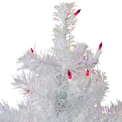 3' Pre-Lit Slim White Iridescent Pine Artificial Christmas Tree - Pink Lights 9 3' Pre-Lit Slim White Iridescent Pine Artificial Christmas Tree - Pink Lights -Christmas Decoration Store northlight m88687 2 69251.1667530562