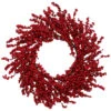 Red Berries Artificial Christmas Wreath, 22-Inch, Unlit
