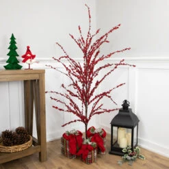 5' Artificial Red Berry Christmas Twig Tree, Unlit 10 5' Artificial Red Berry Christmas Twig Tree, Unlit -Christmas Decoration Store northlight nl003422c20yw14841 styled 32226.1686064958