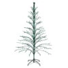 6' Pre-Lit Green Cascade Twig Tree Christmas Outdoor Decor - Green Lights