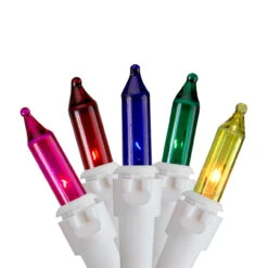 Set Of 150 Multi-Color Mini Icicle Christmas Lights 3" Spacing - White Wire -Christmas Decoration Store northlight nl02373 1new 51579.1670433959
