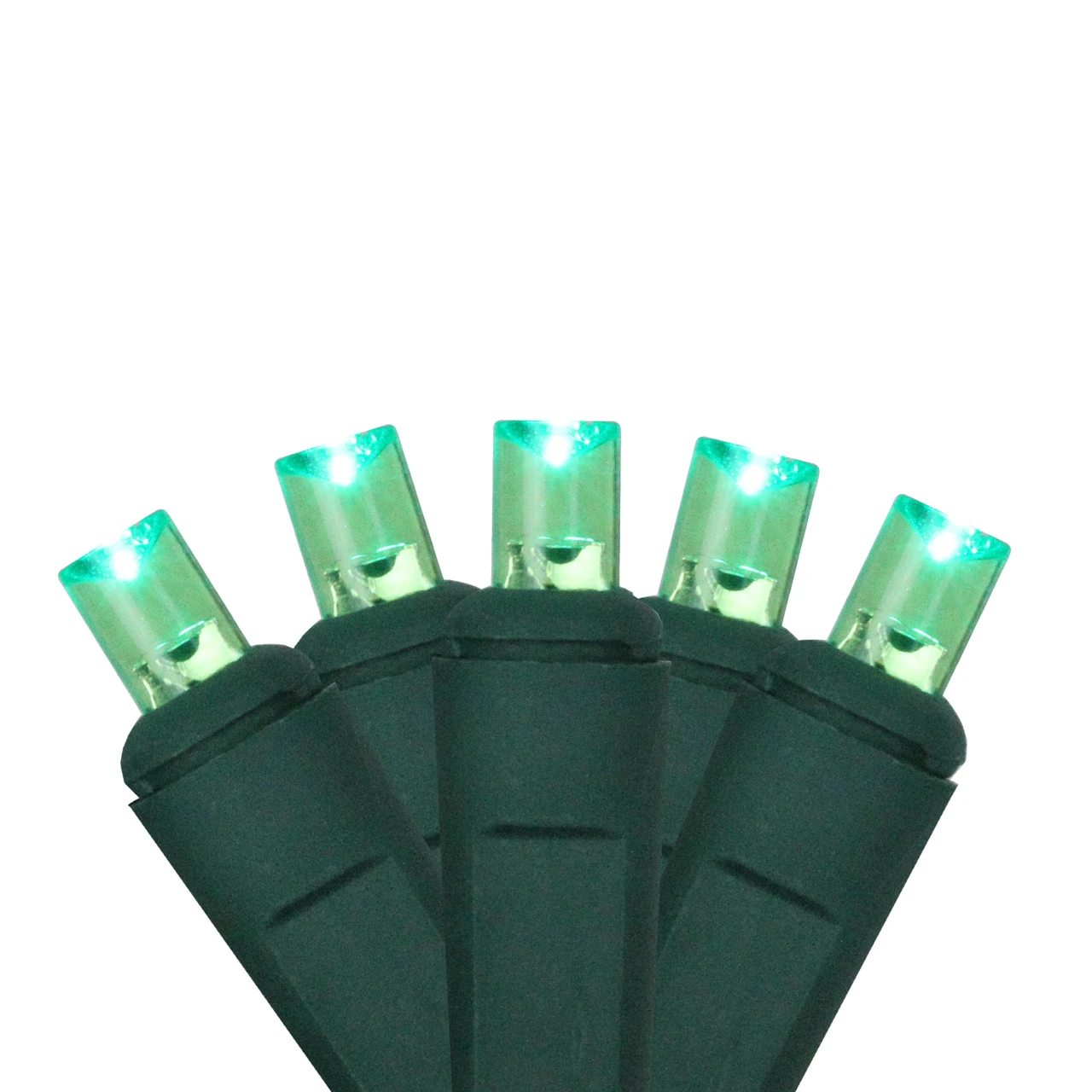 2' X 8' Green LED Tree Trunk Wrap Net Style Christmas Lights - Brown Wire 4 2' X 8' Green LED Tree Trunk Wrap Net Style Christmas Lights - Brown Wire - Image 2