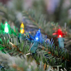 Set Of 100 Multi-Color LED Mini Christmas Lights 4" Spacing - Green Wire 7 Set Of 100 Multi-Color LED Mini Christmas Lights 4" Spacing - Green Wire -Christmas Decoration Store northlight nl02501 02 14784.1667659909
