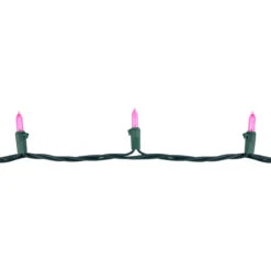 100ct Pink LED Mini Christmas Lights, 33ft Green Wire -Christmas Decoration Store northlight nl02505 2 55198.1678131637