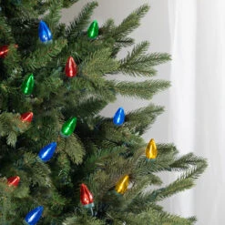 25ct Multi-Color LED C7 Christmas Light Set, 16ft Green Wire 7 25ct Multi-Color LED C7 Christmas Light Set, 16ft Green Wire -Christmas Decoration Store northlight nl02594 3 29641.1682356783