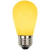 Pack Of 25 Opaque Yellow LED S14 Christmas Replacement Light Bulbs - 1.3 Watts -Christmas Decoration Store northlight nl03877 84900.1667533982