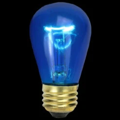Set Of 25 Incandescent S14 Blue Christmas Replacement Bulbs