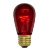 Pack Of 25 Incandescent Red E26 Base Replacement S14 Light Bulbs - 11 Watts -Christmas Decoration Store northlight nl03881 lit 82073.1667575942