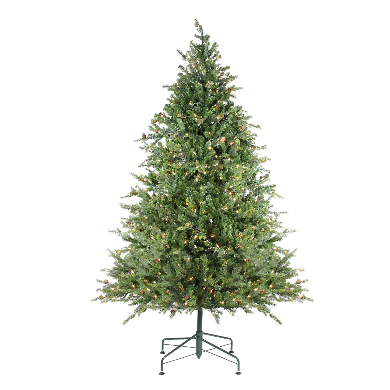 6.5' Pre-Lit Full Hunter Fir Artificial Christmas Tree - Clear Lights 4 6.5' Pre-Lit Full Hunter Fir Artificial Christmas Tree - Clear Lights - Image 2