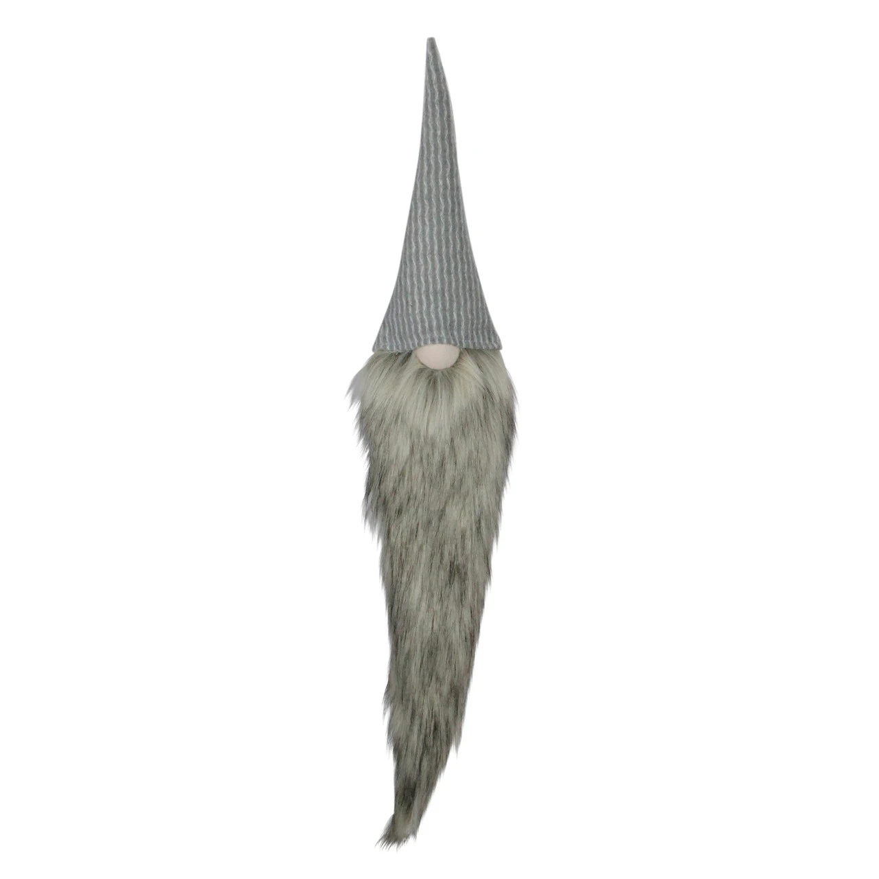 30" Gray And White Traditional Hanging Christmas Gnome Decoration 3 30" Gray And White Traditional Hanging Christmas Gnome Decoration