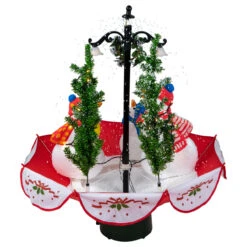 31" Musical Lighted Snowing Snowman Family In Umbrella Base Christmas Decoration -Christmas Decoration Store northlight r92476 4 11975.1667487955