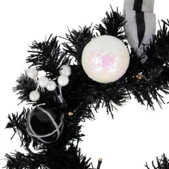 16" Pre-Lit Decorated Black Pine Artificial Christmas Wreath, Cool White LED Lights 15 16" Pre-Lit Decorated Black Pine Artificial Christmas Wreath, Cool White LED Lights -Christmas Decoration Store northlight s92630 5 11807.1684340675
