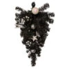 20" Pre-lit Decorated Black Pine Artificial Teardrop Christmas Swag, Warm White LED Lights -Christmas Decoration Store northlight s92632 updated 78578.1671027778