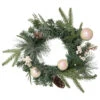 16" Pre-Lit Decorated Mixed Pine And White Berries Artificial Christmas Wreath
