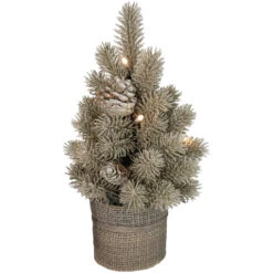 10.25" LED Potted Champagne Metallic Glitter Artificial Christmas Tree - Clear Lights 8 10.25" LED Potted Champagne Metallic Glitter Artificial Christmas Tree - Clear Lights -Christmas Decoration Store northlight sf89176 2 sample 81641.1667573270