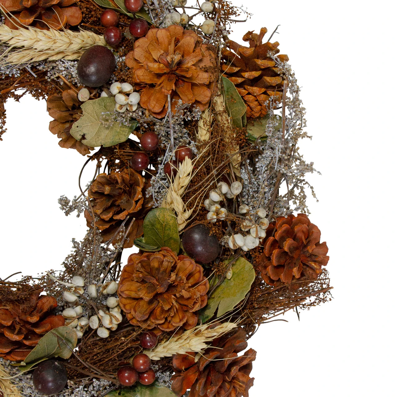 Pine Cones Berries And Botanicals Artificial Christmas Wreath, 14-Inch, Unlit 5 Pine Cones Berries And Botanicals Artificial Christmas Wreath, 14-Inch, Unlit - Image 3