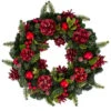 13" Red And Green Pine Cones And Ornaments Christmas Wreath 1 13" Red And Green Pine Cones And Ornaments Christmas Wreath -Christmas Decoration Store northlight sh89565 1 updated 74312.1667574745