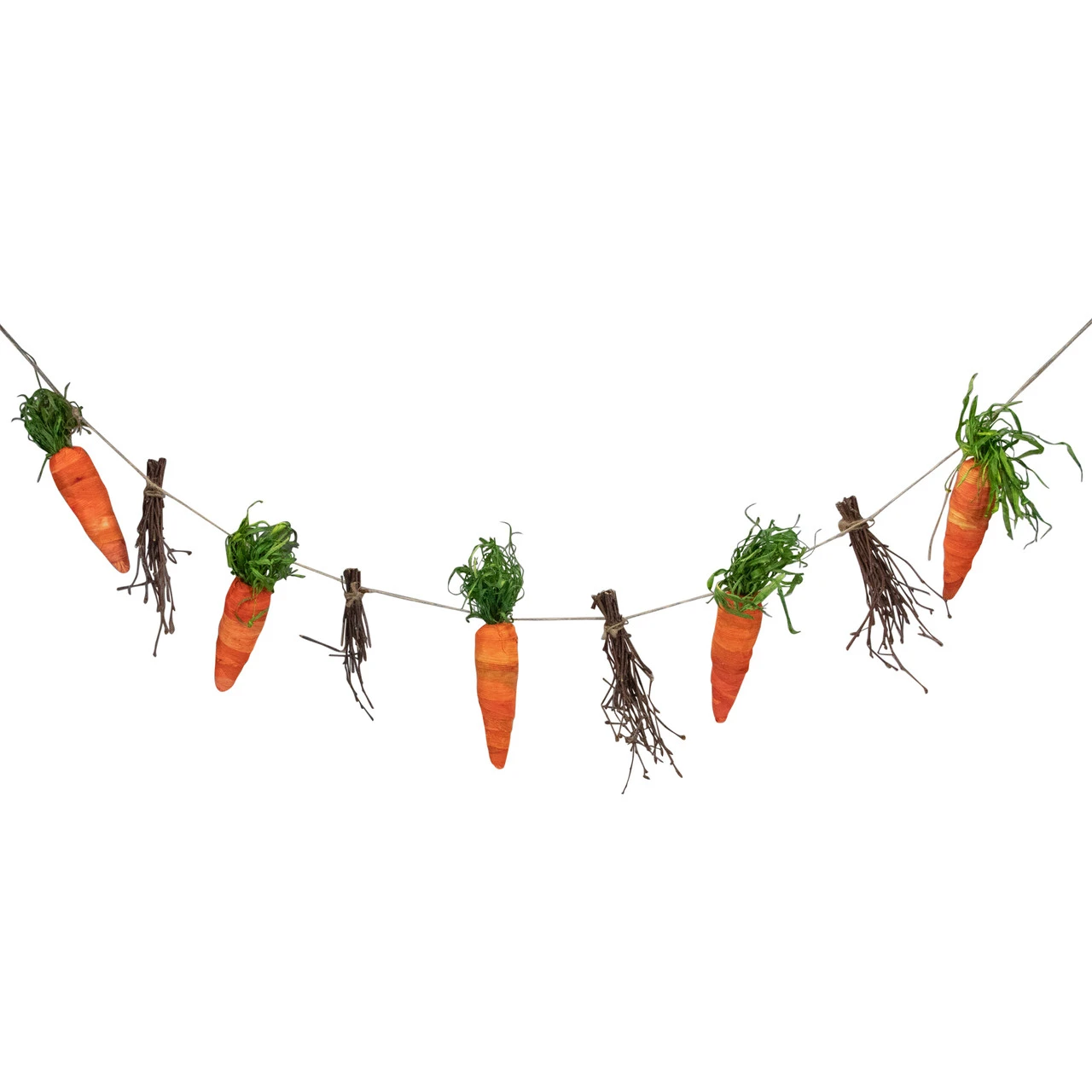 3.25' Carrots And Twigs Artificial Easter Garland 3 3.25' Carrots And Twigs Artificial Easter Garland