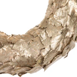 Gold Layered Leaves Christmas Wreath, 15.5-Inch, Unlit -Christmas Decoration Store northlight sh93292 02 09795.1680879719