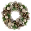 Green Pine Needle And Pinecone Artificial Christmas Wreath, 13.5-Inch, Unlit -Christmas Decoration Store northlight sh94275 1new 77827.1667946558