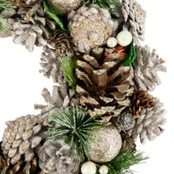 Green Pine Needle And Pinecone Artificial Christmas Wreath, 13.5-Inch, Unlit 6 Green Pine Needle And Pinecone Artificial Christmas Wreath, 13.5-Inch, Unlit -Christmas Decoration Store northlight sh94275 2new 55833.1667946558