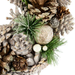 Green Pine Needle And Pinecone Artificial Christmas Wreath, 13.5-Inch, Unlit 7 Green Pine Needle And Pinecone Artificial Christmas Wreath, 13.5-Inch, Unlit -Christmas Decoration Store northlight sh94275 3new 55593.1667946559