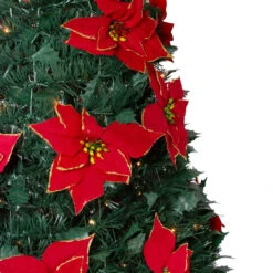 6' Pre-Lit Slim Pre-Decorated Poinsettia Pop-Up Artificial Christmas Tree 7 6' Pre-Lit Slim Pre-Decorated Poinsettia Pop-Up Artificial Christmas Tree -Christmas Decoration Store northlight sm27458 1 88995.1667487547