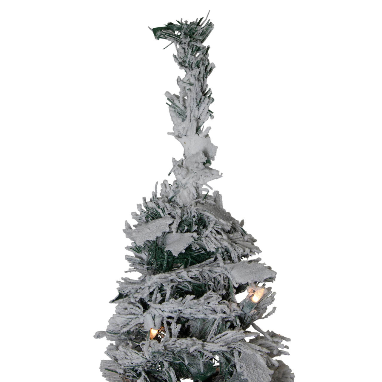 6' Pre-Lit Flocked Pre-Decorated Pop-Up Artificial Christmas Tree 5 6' Pre-Lit Flocked Pre-Decorated Pop-Up Artificial Christmas Tree - Image 3