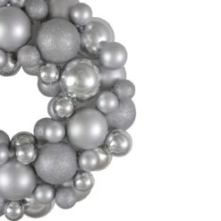 Silver Splendor 3-Finish Shatterproof Ball Christmas Wreath, 13-Inch 7 Silver Splendor 3-Finish Shatterproof Ball Christmas Wreath, 13-Inch -Christmas Decoration Store northlight sm91050 1 84508.1667642978