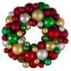 Traditional Colors 2-Finish Shatterproof Ball Christmas Wreath, 13-Inch 1 Traditional Colors 2-Finish Shatterproof Ball Christmas Wreath, 13-Inch -Christmas Decoration Store northlight sm91052 40759.1667574704