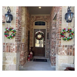 Traditional Colors 2-Finish Shatterproof Ball Christmas Wreath, 24-Inch 13 Traditional Colors 2-Finish Shatterproof Ball Christmas Wreath, 24-Inch -Christmas Decoration Store northlight sm91059 cxpic2 76495.1677518924