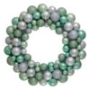 Silver And Seafoam Green 3-Finish Shatterproof Ball Christmas Wreath - 24-Inch, Unlit 1 Silver And Seafoam Green 3-Finish Shatterproof Ball Christmas Wreath - 24-Inch, Unlit -Christmas Decoration Store northlight sm91062 46967.1667576268
