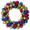 Multi-Color 2-Finish Shatterproof Ball Christmas Wreath, 24-Inch 1 Multi-Color 2-Finish Shatterproof Ball Christmas Wreath, 24-Inch -Christmas Decoration Store northlight sm91064 1updated 39126.1675793068