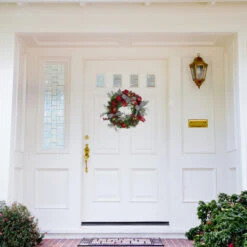 Pre-Lit Decorated Plaid And Houndstooth Artificial Christmas Wreath - 24-Inch, Warm White Lights 8 Pre-Lit Decorated Plaid And Houndstooth Artificial Christmas Wreath - 24-Inch, Warm White Lights -Christmas Decoration Store northlight sm91194 2 65237.1667490311