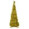 4' Pre-Lit Gold Tinsel Pop-Up Artificial Christmas Tree, Clear Lights 2 4' Pre-Lit Gold Tinsel Pop-Up Artificial Christmas Tree, Clear Lights -Christmas Decoration Store northlight sm92146 74248.1667530280