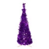 6' Purple Tinsel Pop-Up Artificial Christmas Tree, Unlit 2 6' Purple Tinsel Pop-Up Artificial Christmas Tree, Unlit -Christmas Decoration Store northlight sm92151 76430.1667531219