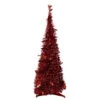 4' Red Tinsel Pop-Up Artificial Christmas Tree, Unlit 1 4' Red Tinsel Pop-Up Artificial Christmas Tree, Unlit -Christmas Decoration Store northlight sm92153 05336.1667530290