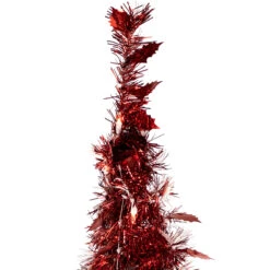 6' Pre-Lit Red Tinsel Pop-Up Artificial Christmas Tree - Clear Lights 11 6' Pre-Lit Red Tinsel Pop-Up Artificial Christmas Tree - Clear Lights -Christmas Decoration Store northlight sm92154 3 43068.1667663014